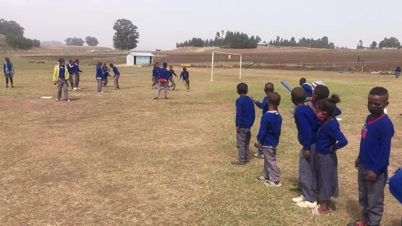 Teaching them Baseball